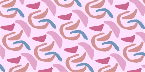 ピンクのモダンなシームレスなベクターのイラスト
