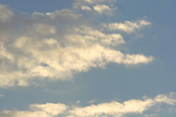 Partly cloudy weather and blue sky. 