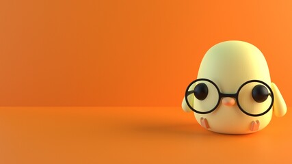 Chick with glasses