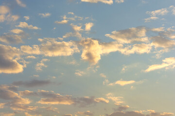 Partly cloudy weather and blue sky. 