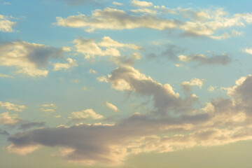 Partly cloudy weather and blue sky. 