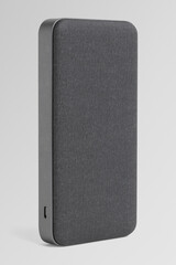 Black power bank mockup digital device