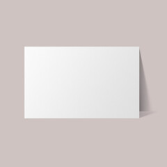 Blank customized light gray business card