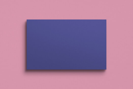 Blank Customized Purple Business Card