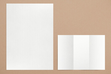 White paper poster with design space