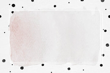Ink frame with polka dot brush patterned background