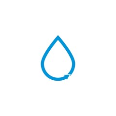 Water Drop Logo template vector icon illustration