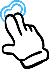 Touch gesture set drawn with a pen