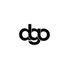 dgo letter original monogram logo design