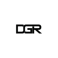 Obraz premium dgr letter original monogram logo design