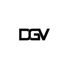 dgv letter original monogram logo design