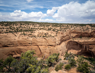 Ancient cliff dwelling and awesome canyons at the Navajo National Monument outside Kayenta Arizona