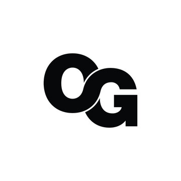 Letter OG simple logo design vector