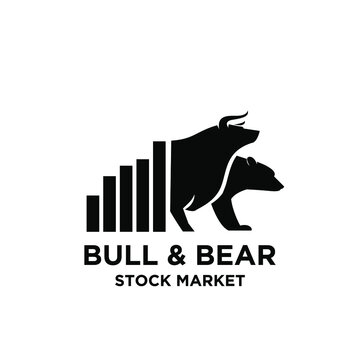 Online stock market business logo icon design Vector Image