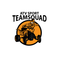 atv sport, an illustration logo sport