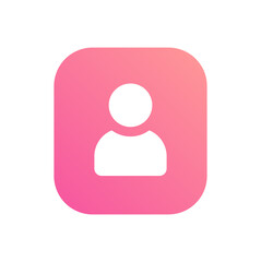 Pink user icon.