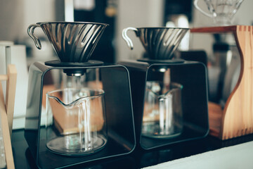 coffee brewing at coffee shop.