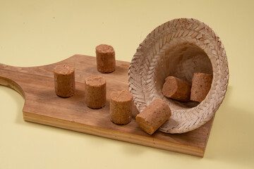 Typical Brazilian sweet consumed during the june party season made with peanuts