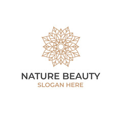 creative luxury cosmetic logo nature