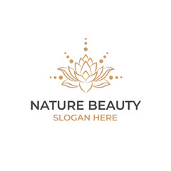 creative luxury cosmetic logo nature