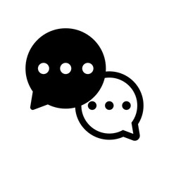 Fototapeta premium chat dialog communication icon vector