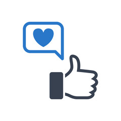 Favorite feedback icon vector graphic illustration
