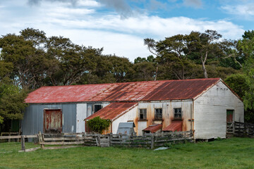 Rusting old farm building