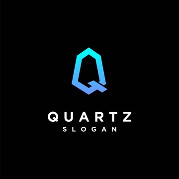 Quartz Logo With Letter Q Concept