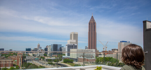 Midtown Atlanta Skyline from the view of Kid. 