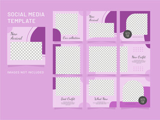 Template Social Media Puzzle Design Post