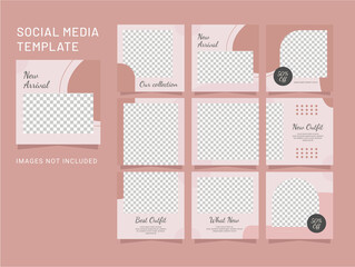 Template Puzzle Social Media Design Post