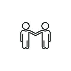 Simple icon for business, finance, someone achieving success, presentations, team work, and office work