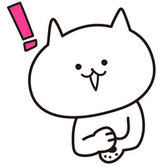 加工ok　ねこ素材No.8 ひらめき