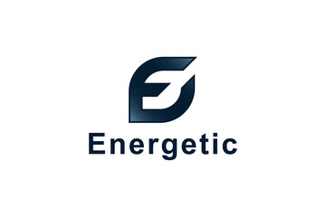 Letter E energetic business logo design