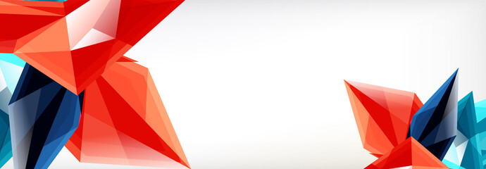 Vector 3d triangles and pyramids abstract background for business or technology presentations, internet posters or web brochure covers