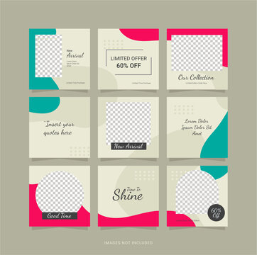 Template Post Puzzle Fashion Women Design