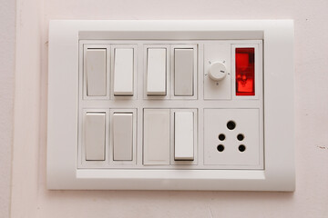 Seven switch board used mainly in drawing room