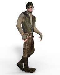 3d render of a handsome guy