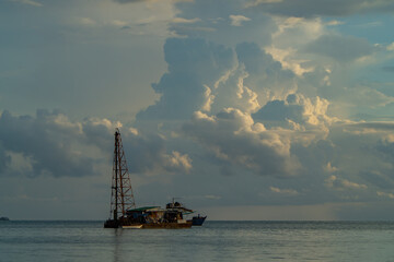 oil tanker in the sea