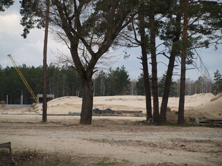 Obraz premium construction in the woods