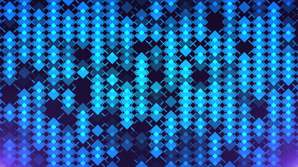 Glowing blue particle technology background