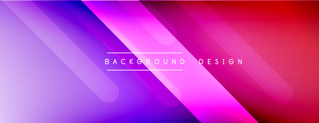 Dynamic lines abstract background. 3D shadow effects and fluid gradients. Modern overlapping forms