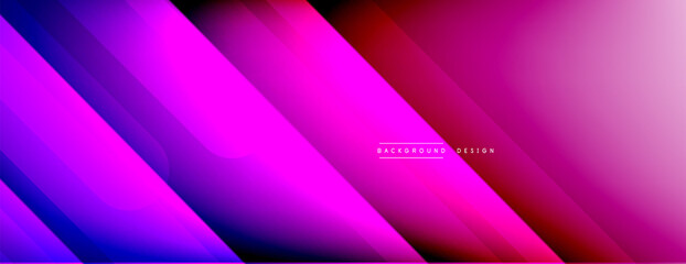 Fototapeta premium Dynamic lines abstract background. 3D shadow effects and fluid gradients. Modern overlapping forms