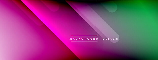 Dynamic lines abstract background. 3D shadow effects and fluid gradients. Modern overlapping forms