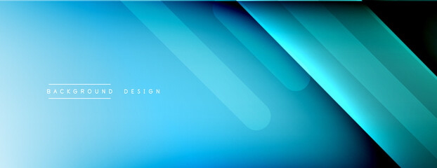 Obraz premium Dynamic lines abstract background. 3D shadow effects and fluid gradients. Modern overlapping forms