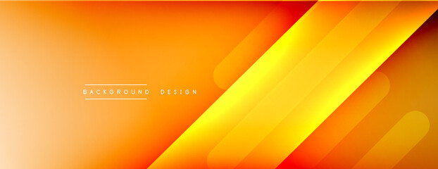Dynamic lines abstract background. 3D shadow effects and fluid gradients. Modern overlapping forms