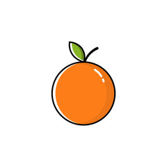 orange design on white background