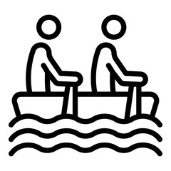 Water sport icon. Outline Water sport vector icon for web design isolated on white background