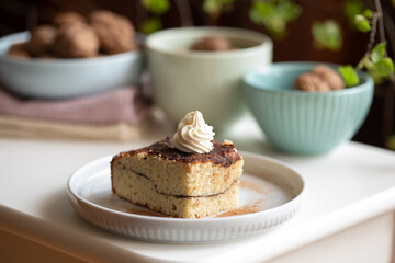 Low carb (keto) almond and cinnamon pie