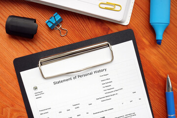 SBA form 1081 Statement of Personal History